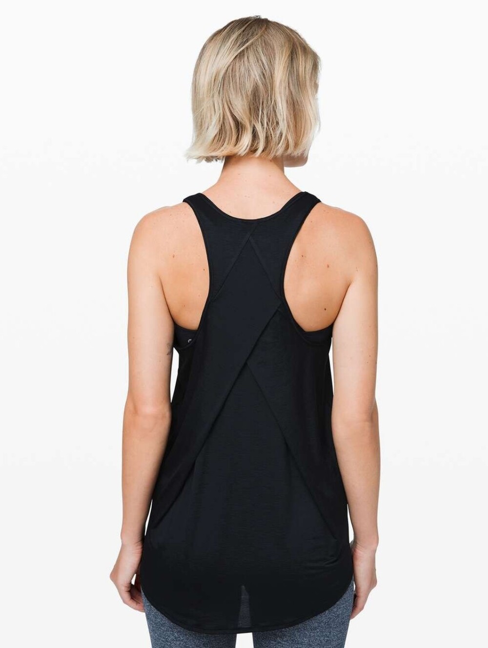 Lululemon Essential Tank Pleated *Jersey Black